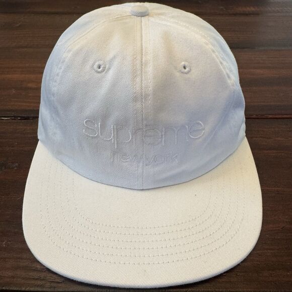 Supreme Classic Logo 6-Panel Leather Strap Back Hat